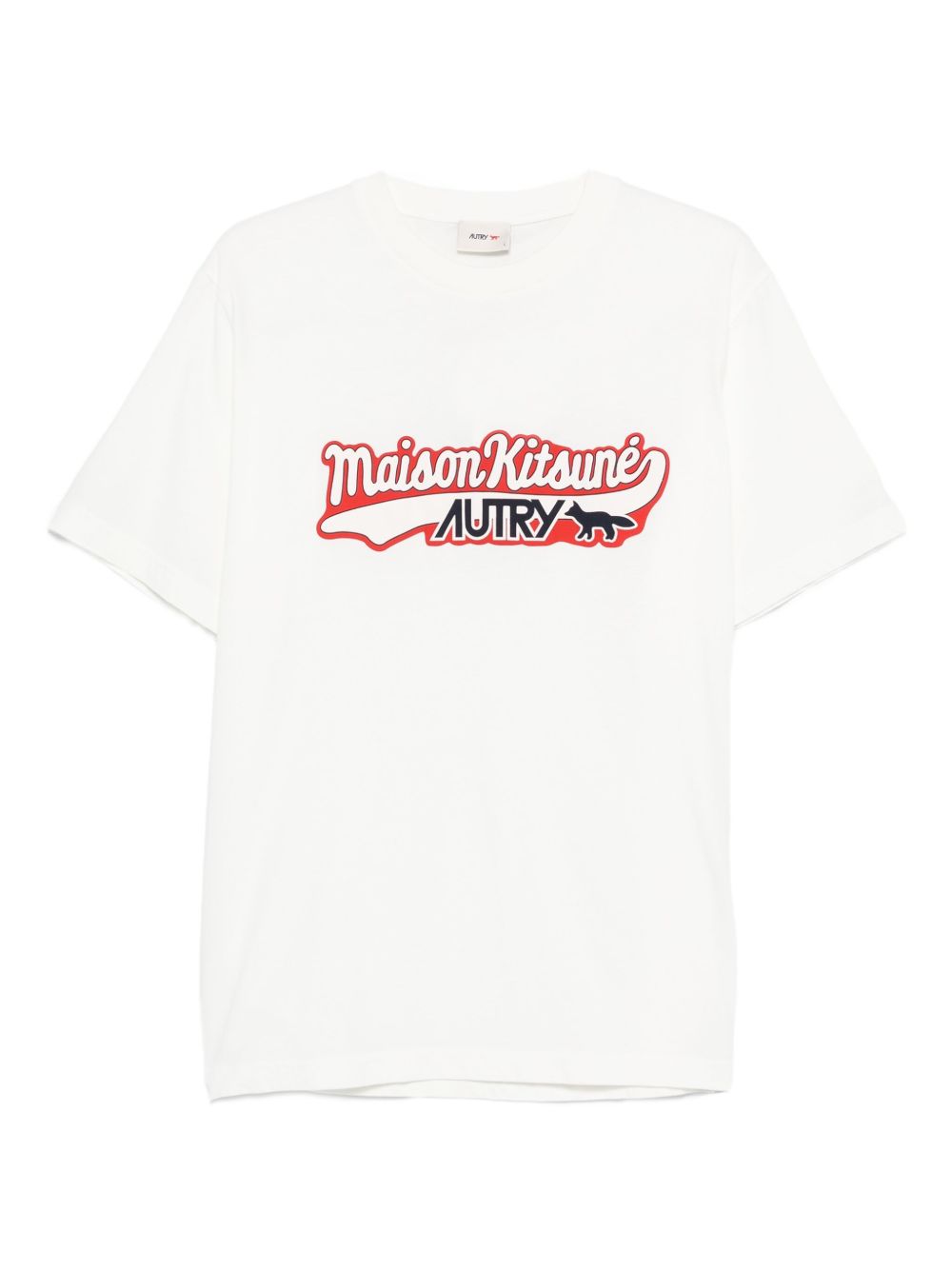 Autry X Maison Kitsune Logo cotton t-shirt