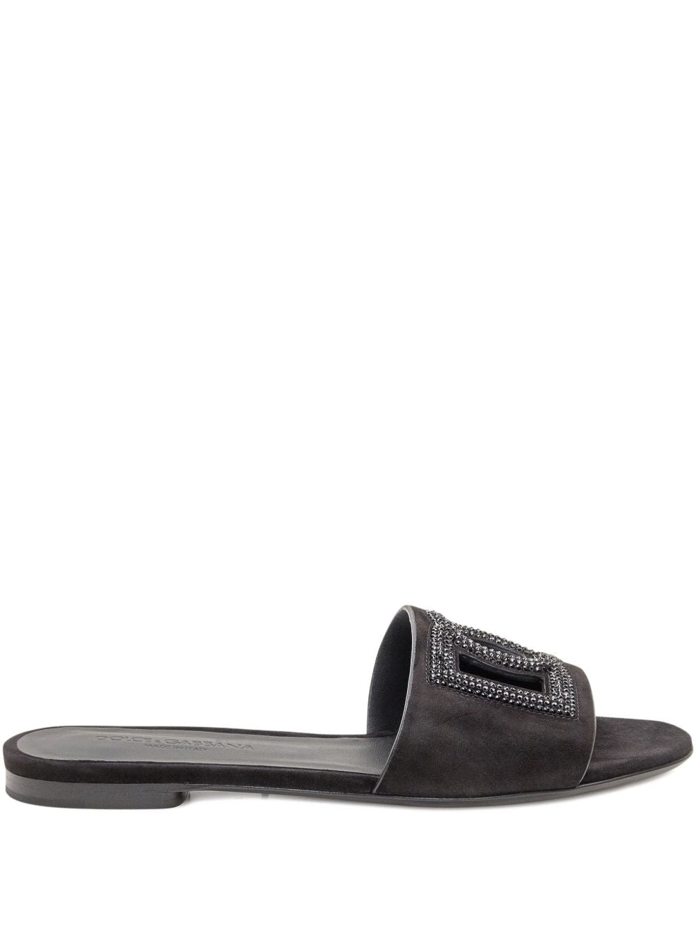 Dolce & Gabbana Suede and thermo-rhinestone slipper