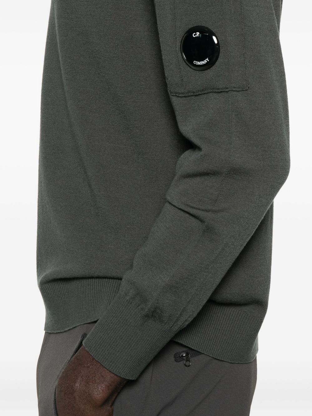 C.P. Company Logo wool crewneck sweater