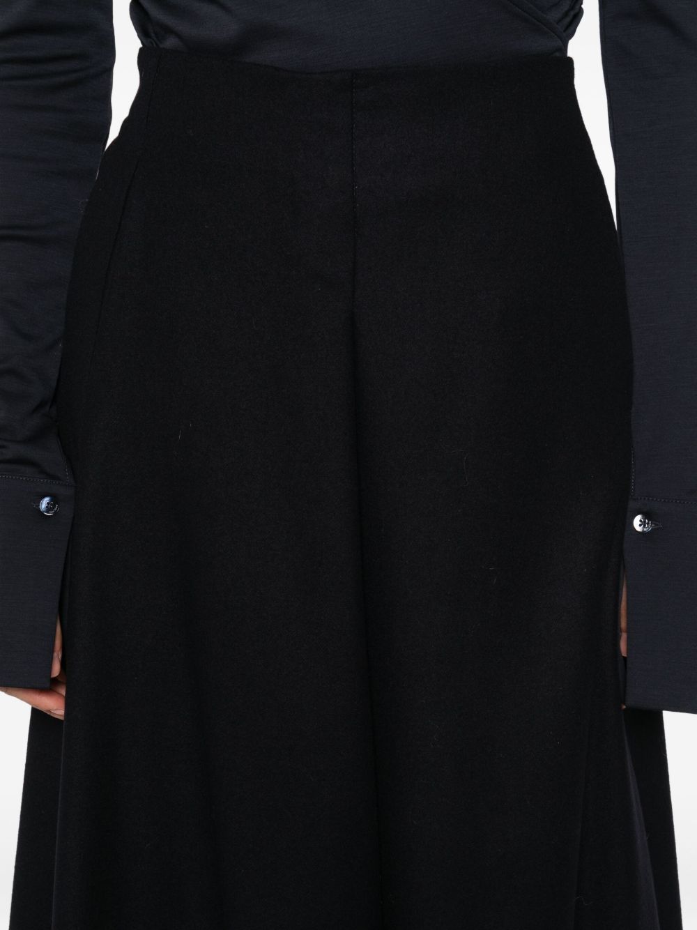 Susanne Bommer A-line design Cotton midi skirt
