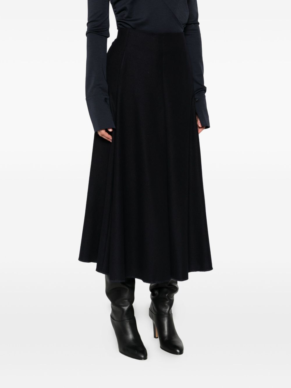 Susanne Bommer A-line design Cotton midi skirt