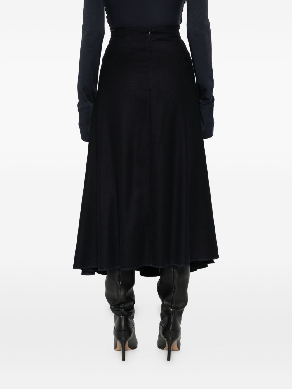 Susanne Bommer A-line design Cotton midi skirt