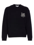 Maison Kitsuné Sweater with fox embroidery
