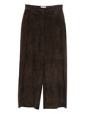 Via Masini 80 Leather wide-leg trousers