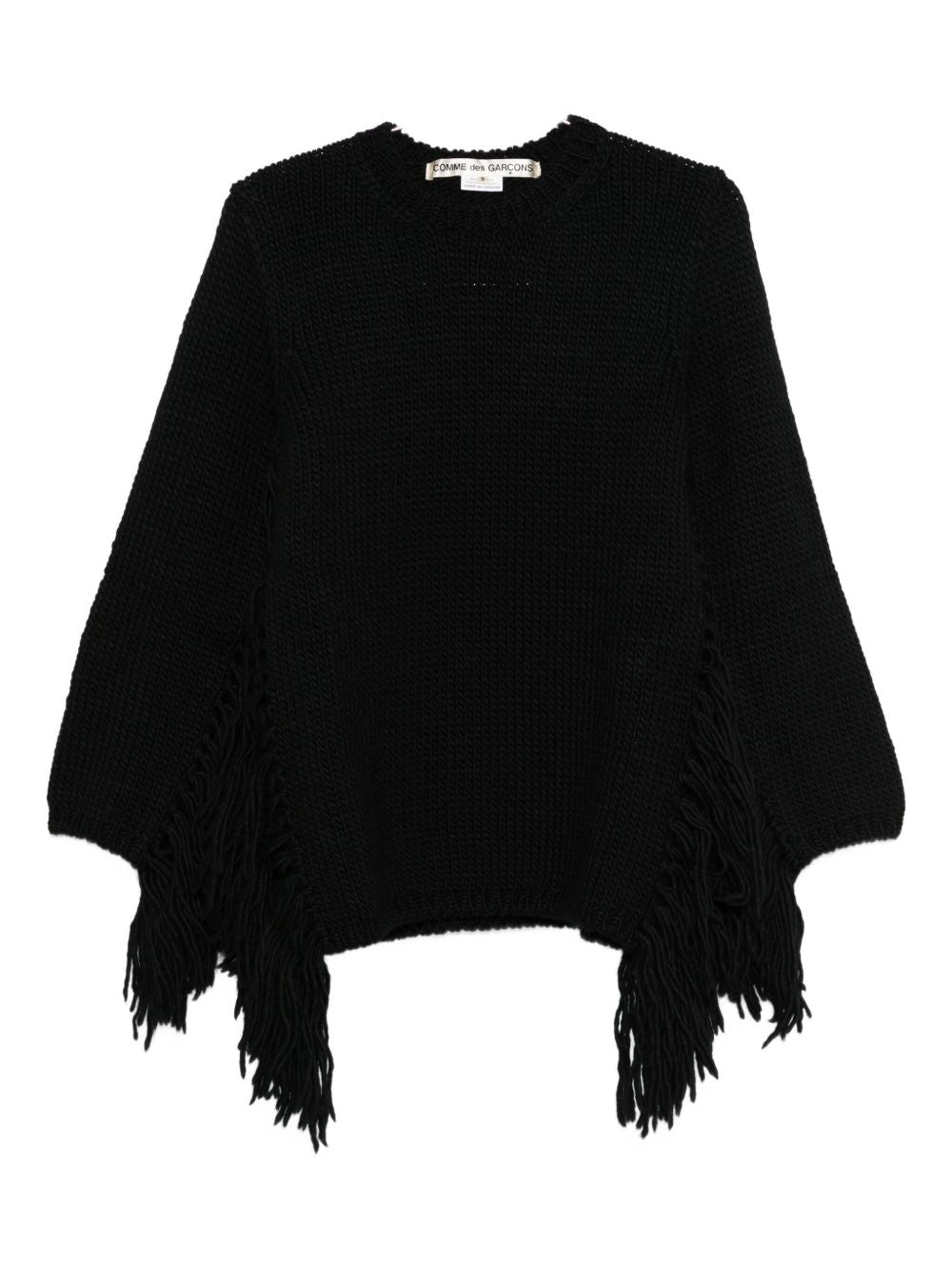 Comme Des Garcons Comme Des GarÃ§ons Fringed Wool Top