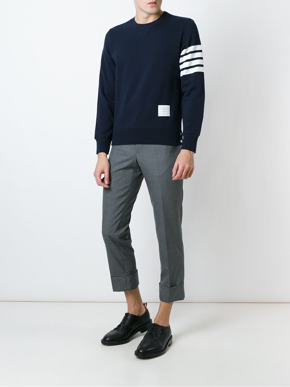 Thom Browne Relaxed fit Crafted in Japan Cotton crewneck sweatshirt