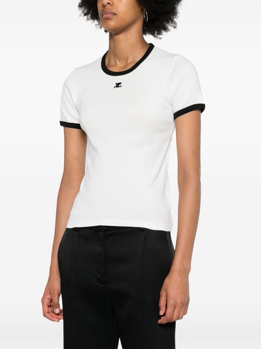 Courreges Pre Logo cotton t-shirt
