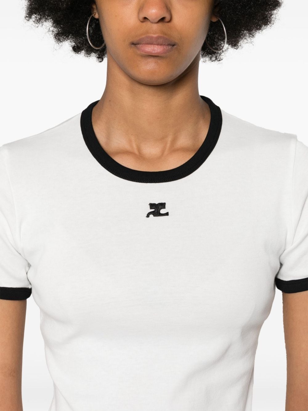 Courreges Pre Logo cotton t-shirt