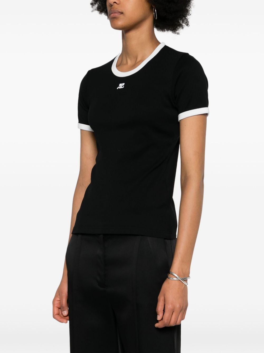 Courreges Pre Logo cotton t-shirt
