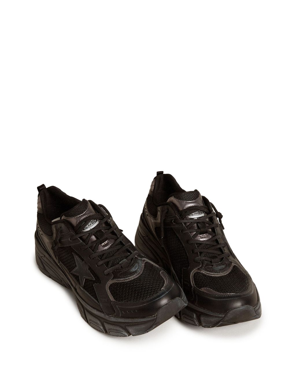 Golden Goose Women’s Lightstar with black leather Sneaker
