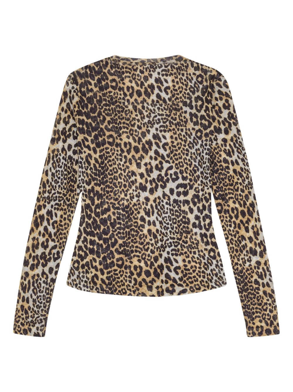 Ganni Leopard print top
