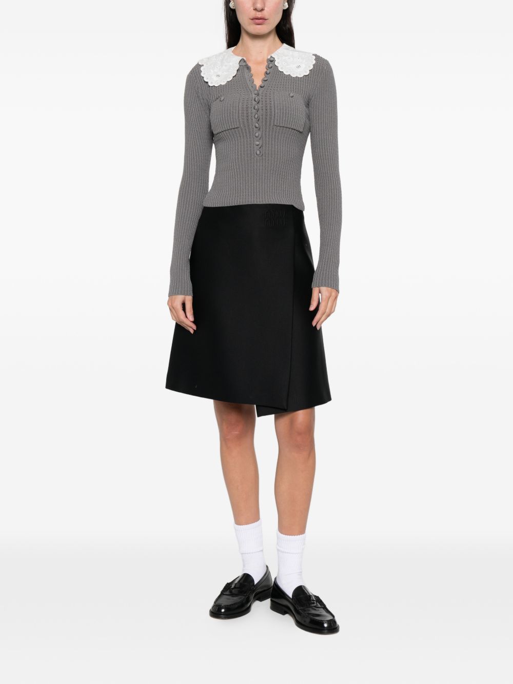 Self-Portrait Collar-detail sweater