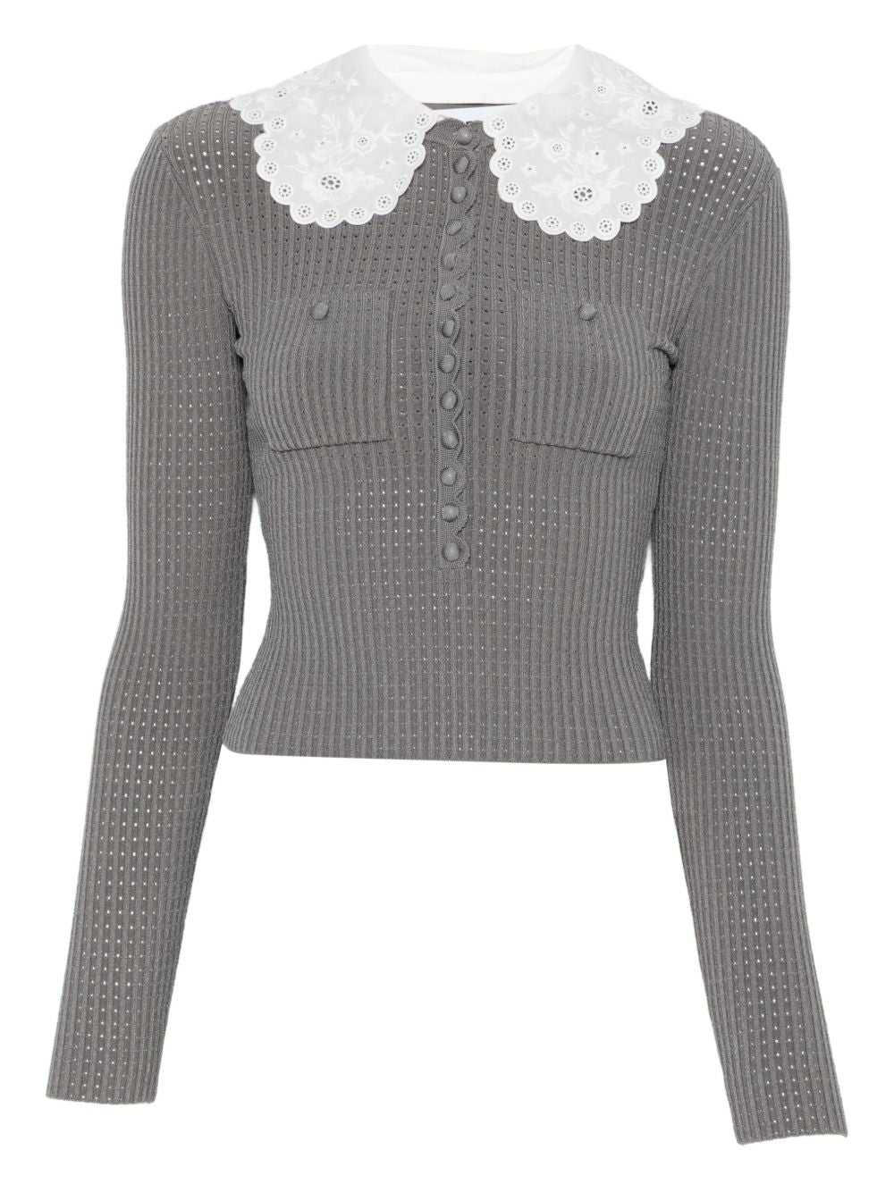 Self-Portrait Collar-detail sweater