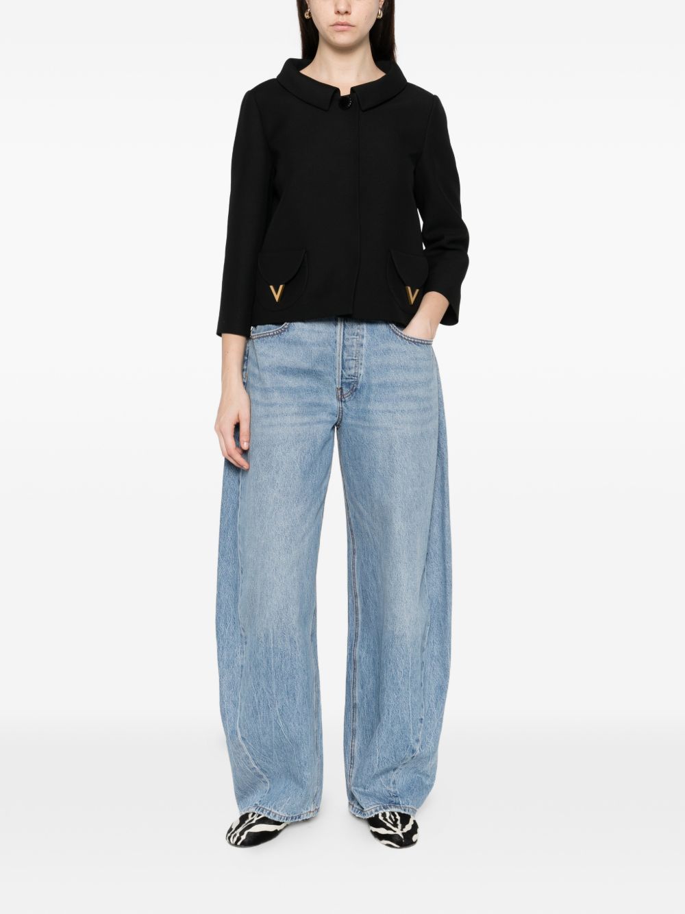 Valentino VLogo Signature wool and silk jacket
