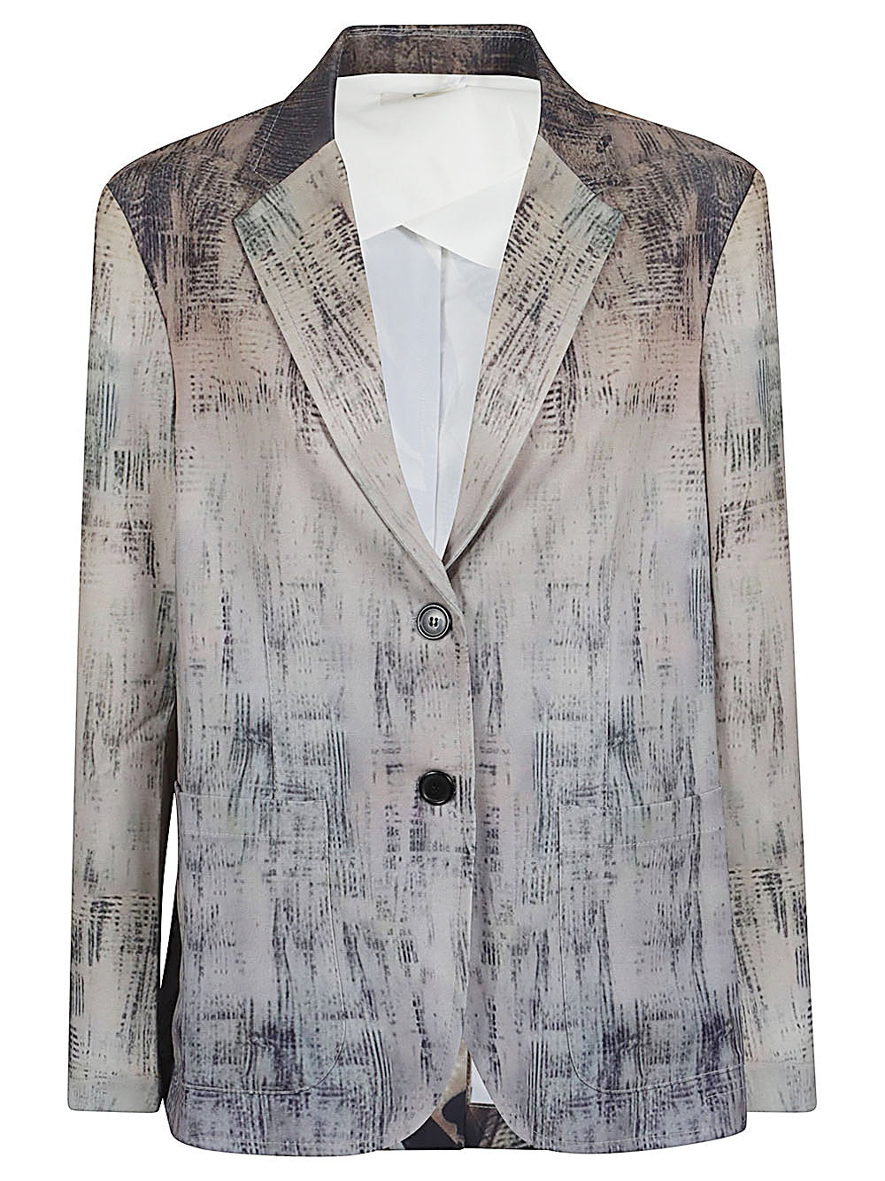 Sissiottostyle Printed single-breasted blazer jacket