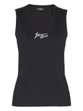 Balmain Logo cotton tank top