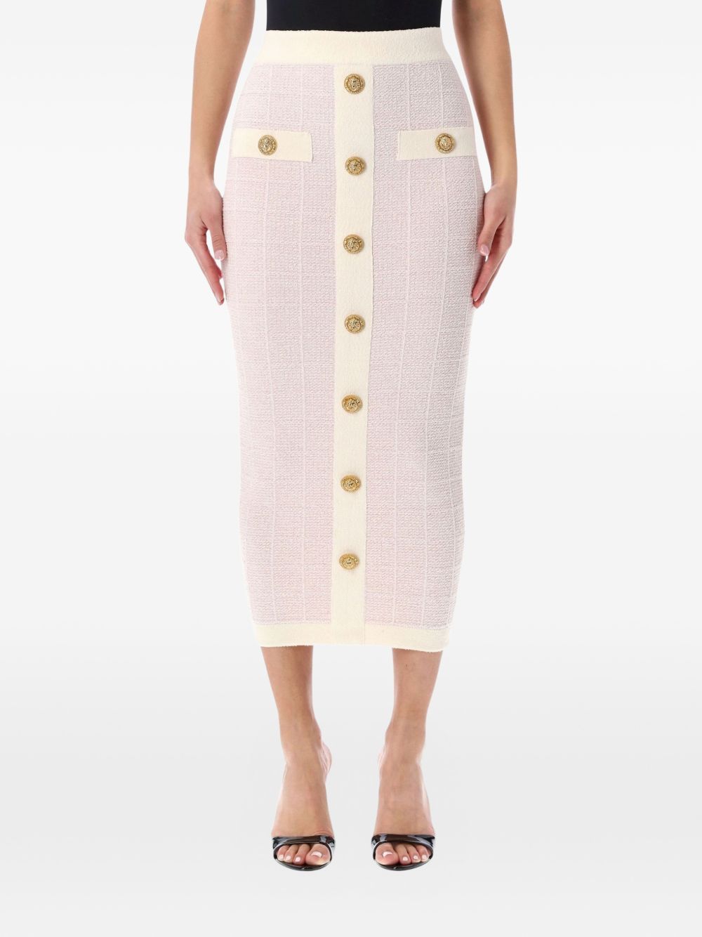 Balmain Tweed long skirt