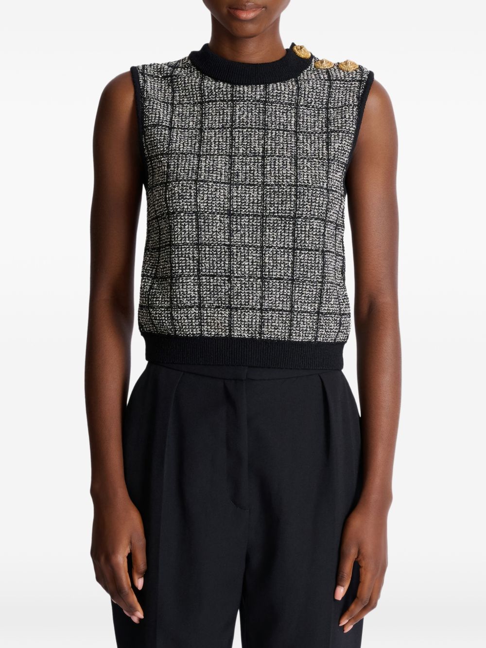 Balmain Tweed Tank Top