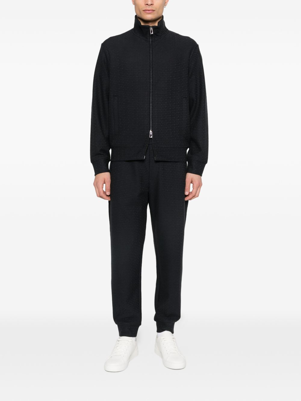 Emporio Armani Cotton blend zipped sweatshirt