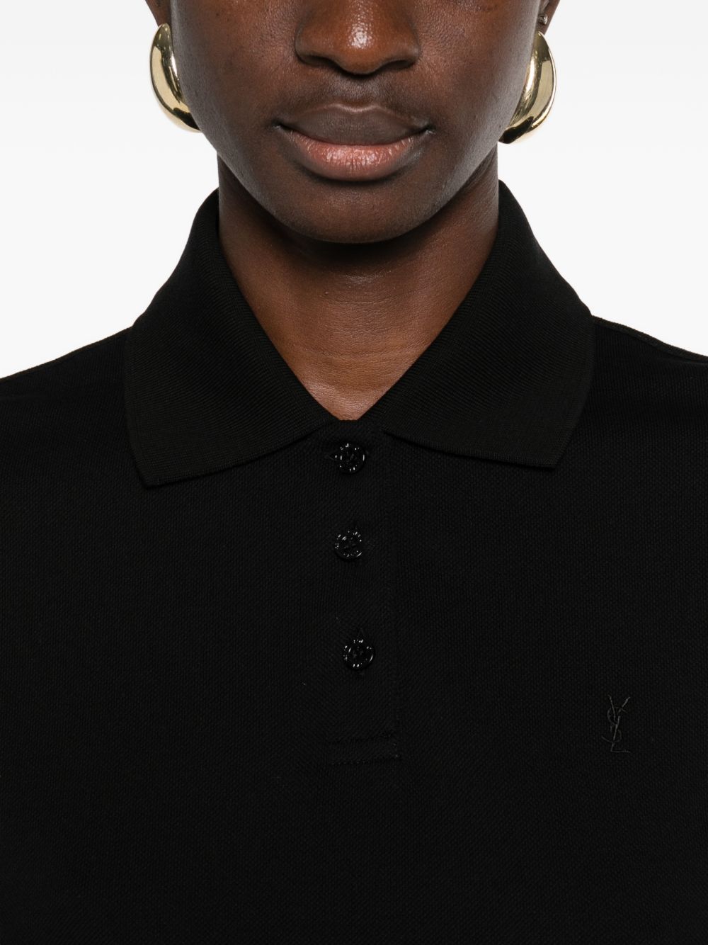 Saint Laurent Cotton polo dress