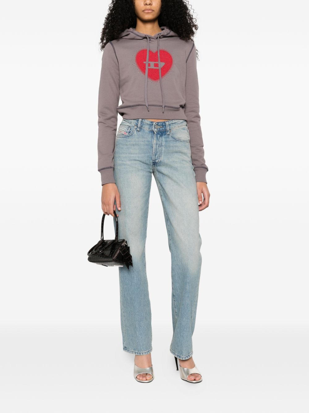 Diesel Heart Cotton Hoodie