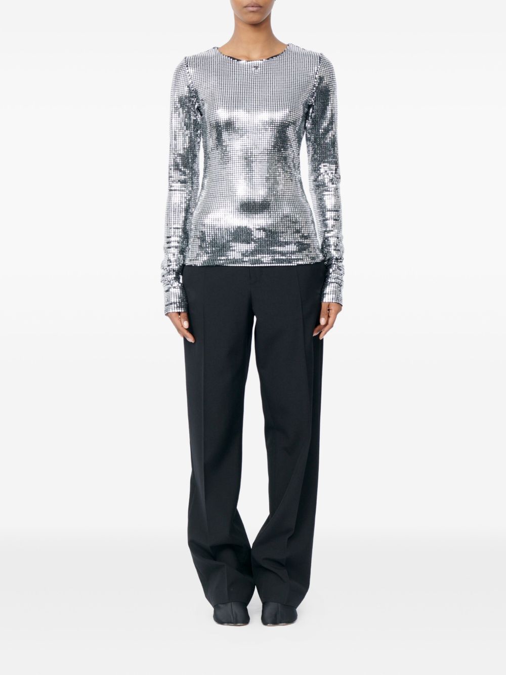 MM6 Maison Margiela Metallized top