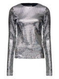 MM6 Maison Margiela Metallized top