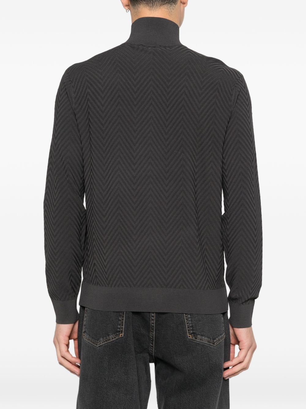 Emporio Armani Chevron cardigan