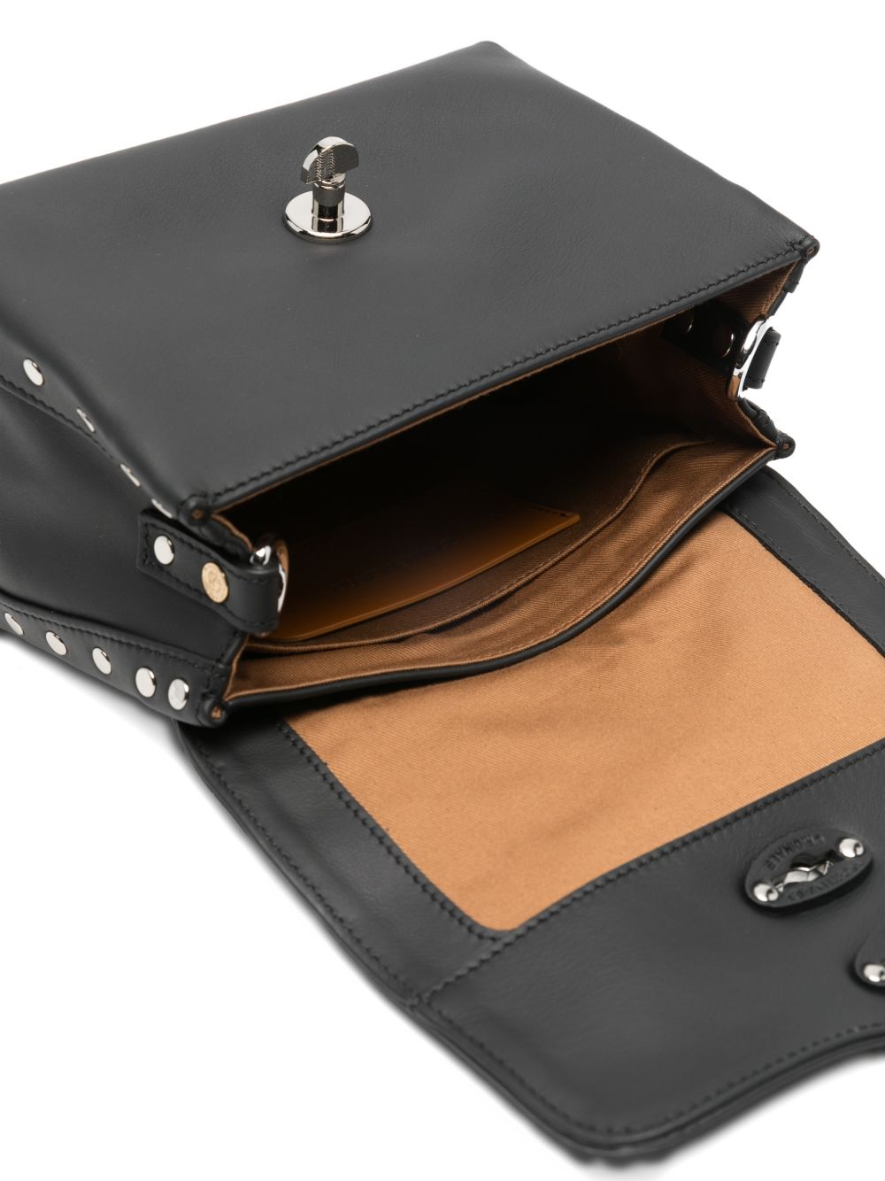 Zanellato Postina® Baby Bag In Smooth Black Lavagna Leather