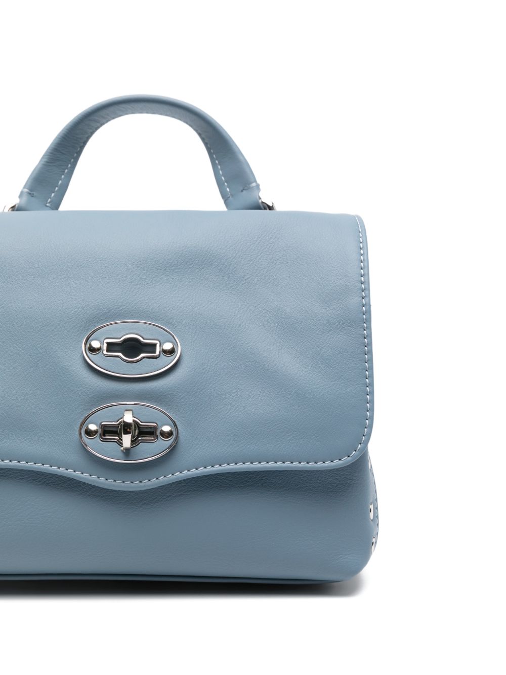 Zanellato Postina® Baby Bag In Smooth Blue Zelante Leather