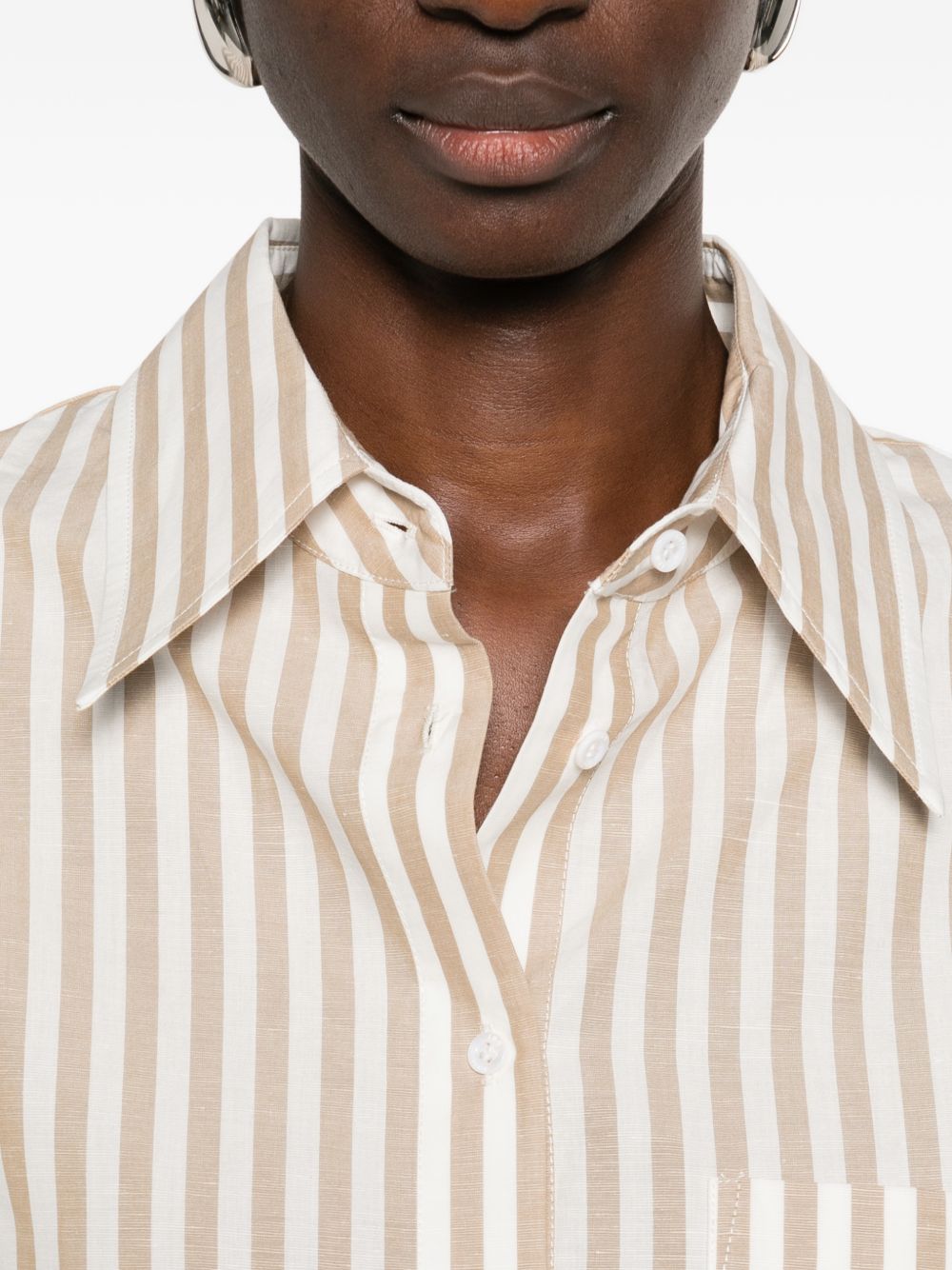 Iro Azaloa striped cotton blouse