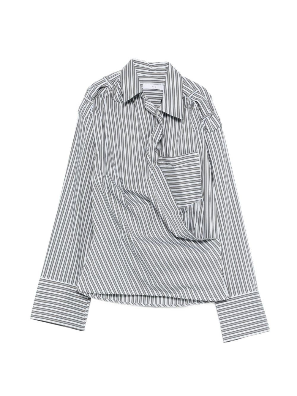 Iro Lace striped cotton shirt
