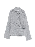 Iro Lace striped cotton shirt