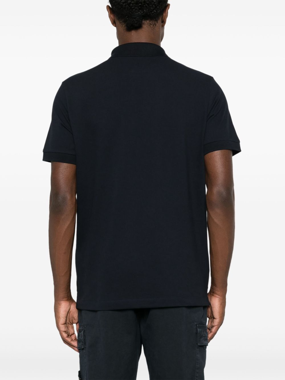 Stone Island Logo cotton polo shirt