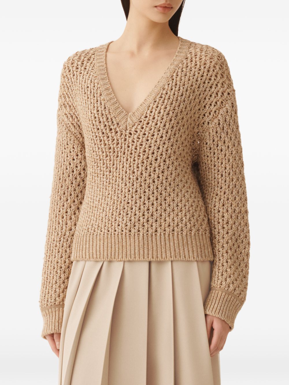 Fabiana Filippi V-neck Cotton sweater