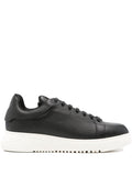 Emporio Armani Tumbled leather sneakers