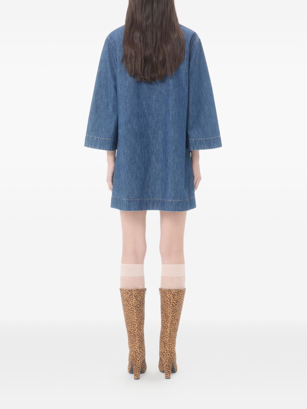 Valentino VLogo Signature denim short dress