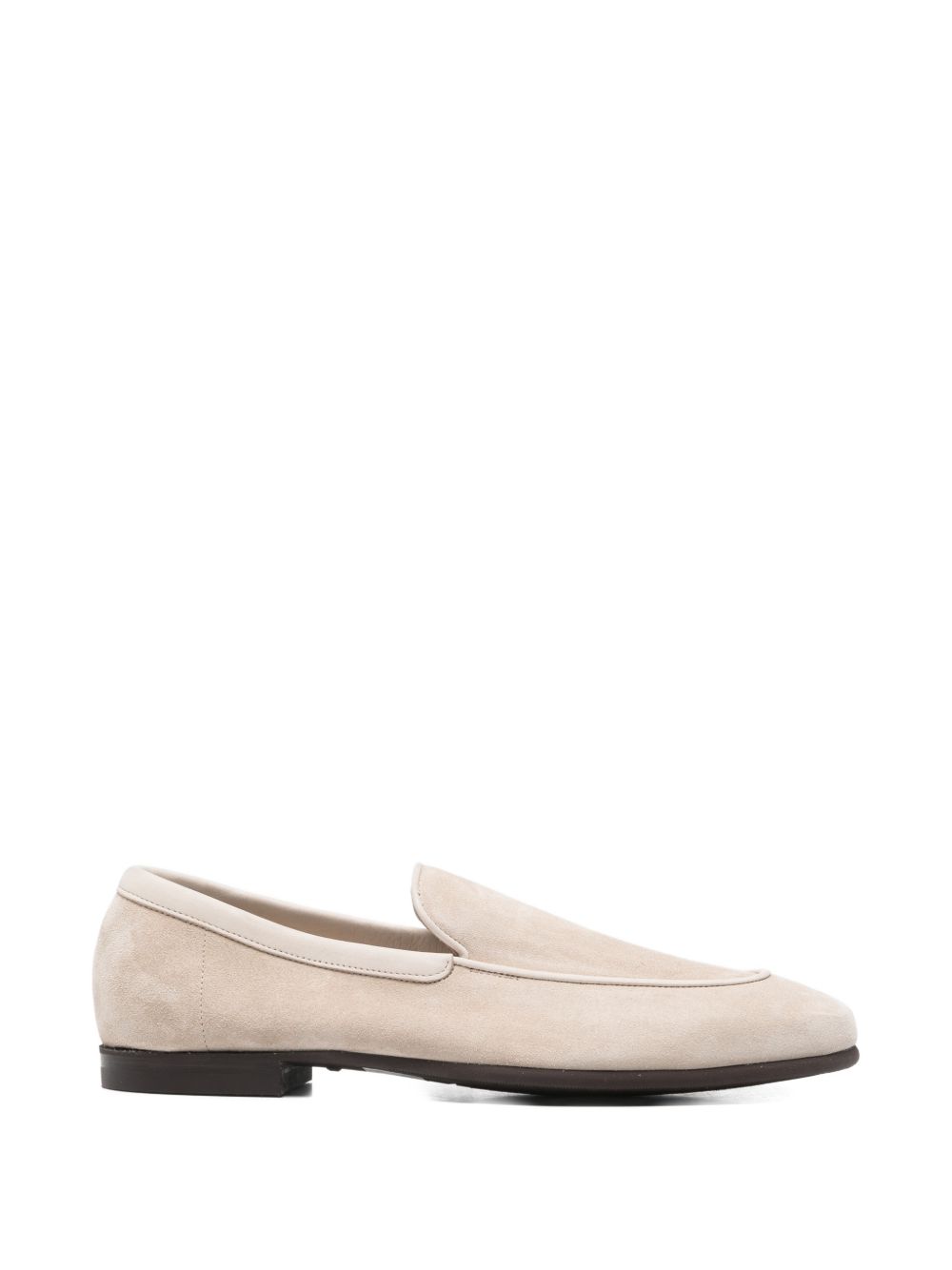 John Lobb natural piped loafers