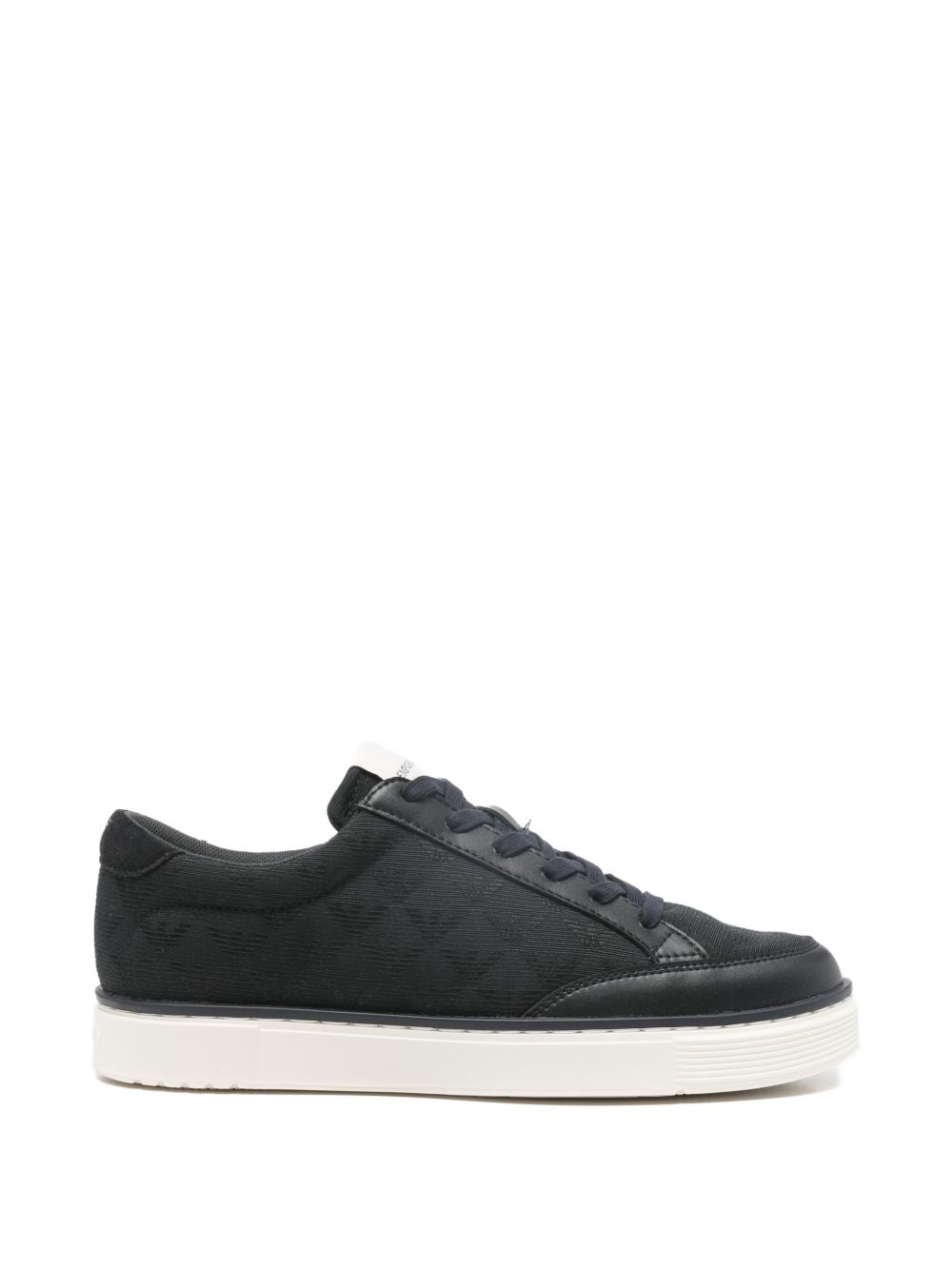 Emporio Armani Jacquard sneakers with an all-over eagle