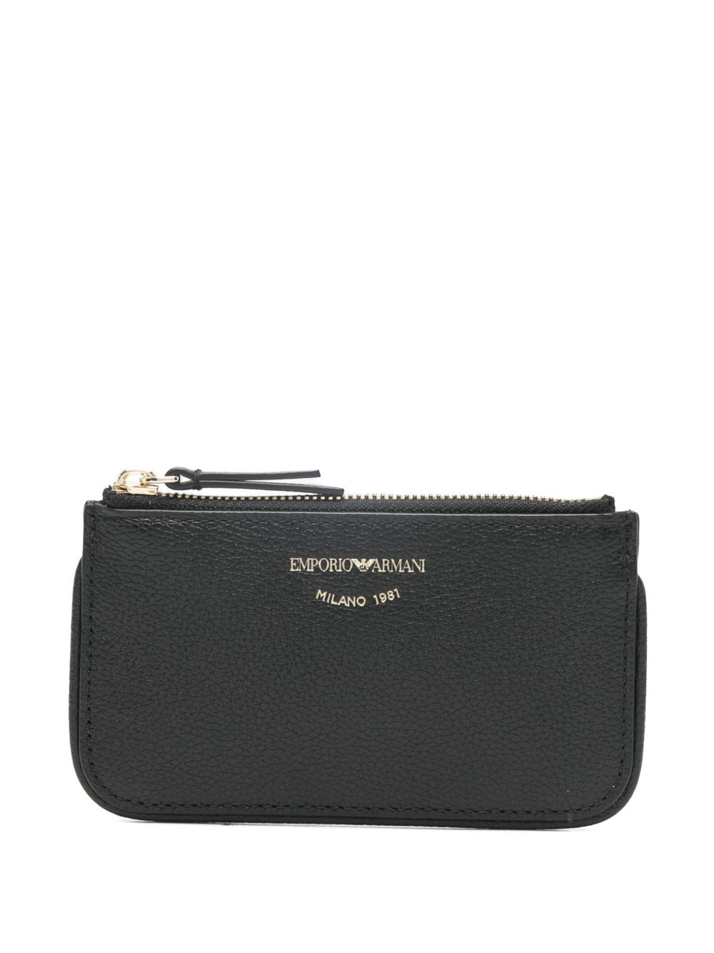 Emporio Armani Myea Deer-Print Card Holder With Zip
