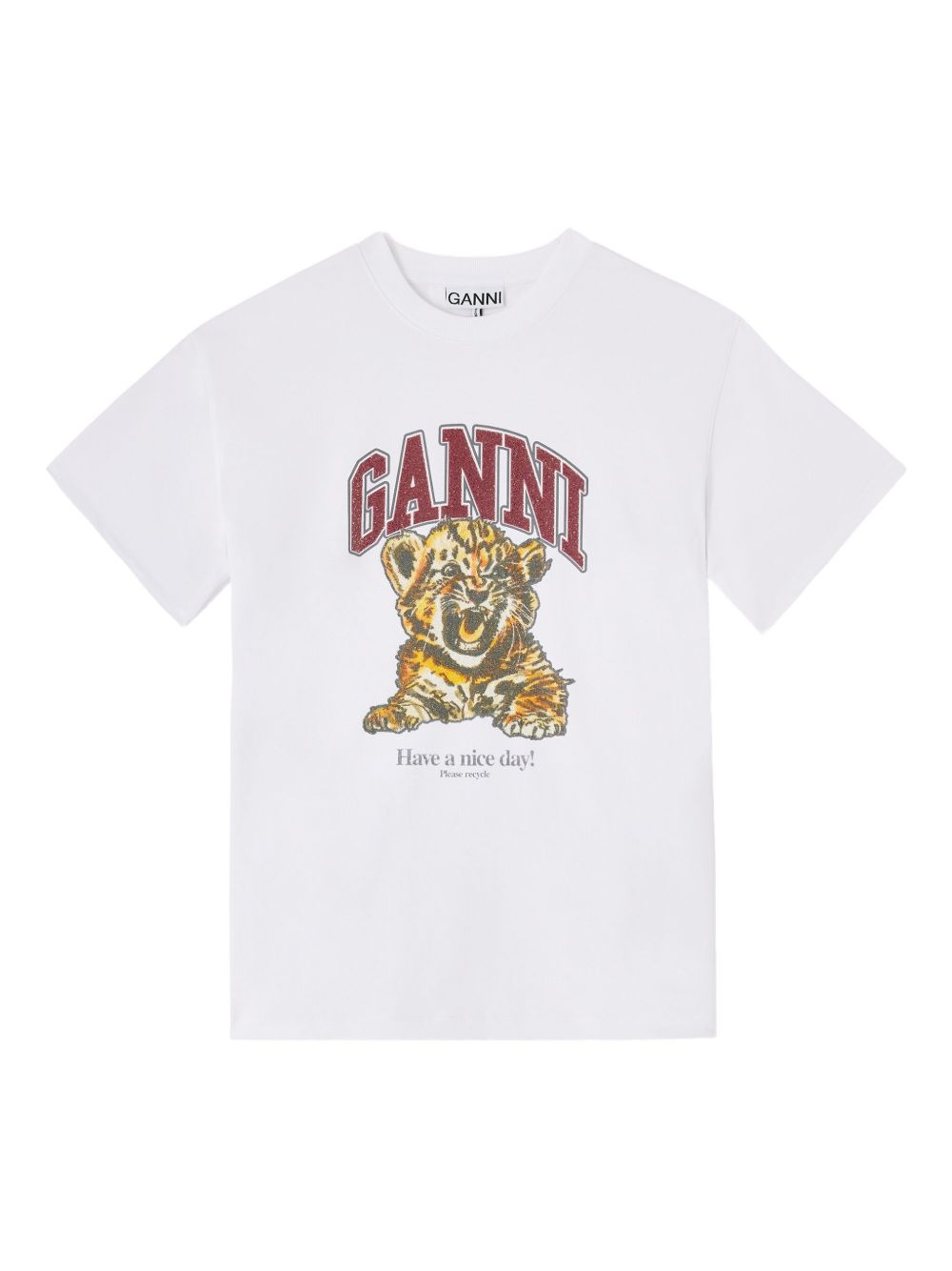 Ganni Baby Tiger organic cotton t-shirt