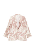 Alysi Printed single-breasted jacket