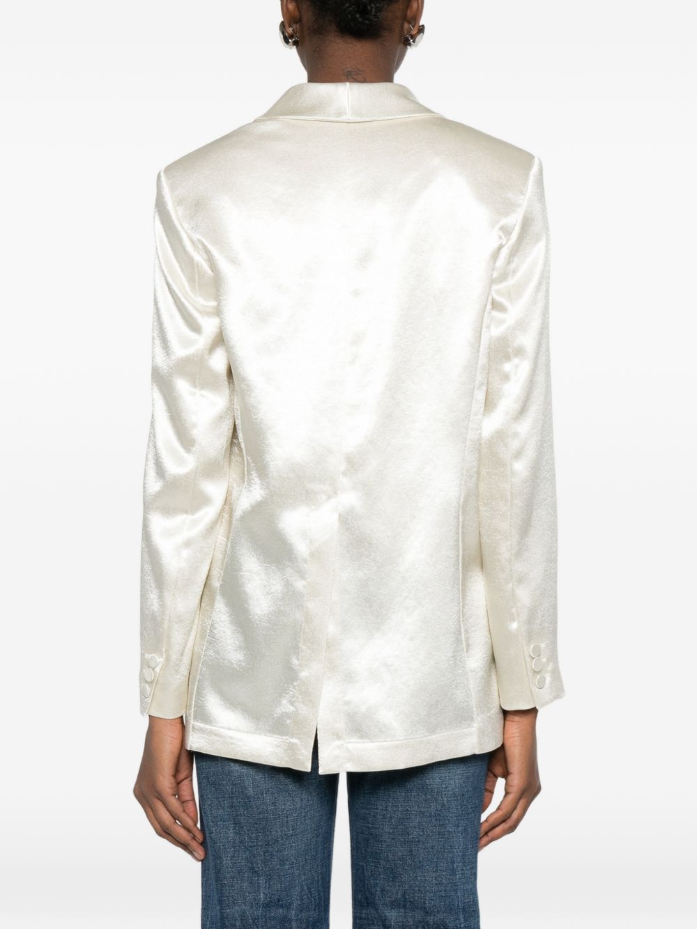 Alysi Silk & Nylon Single-breasted blazer jacket