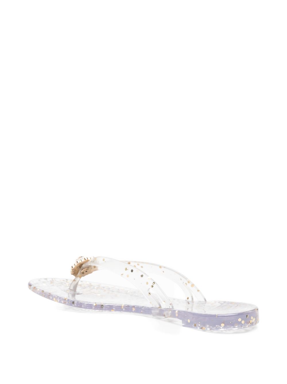 Casadei Jelly Glitter Flip Flops