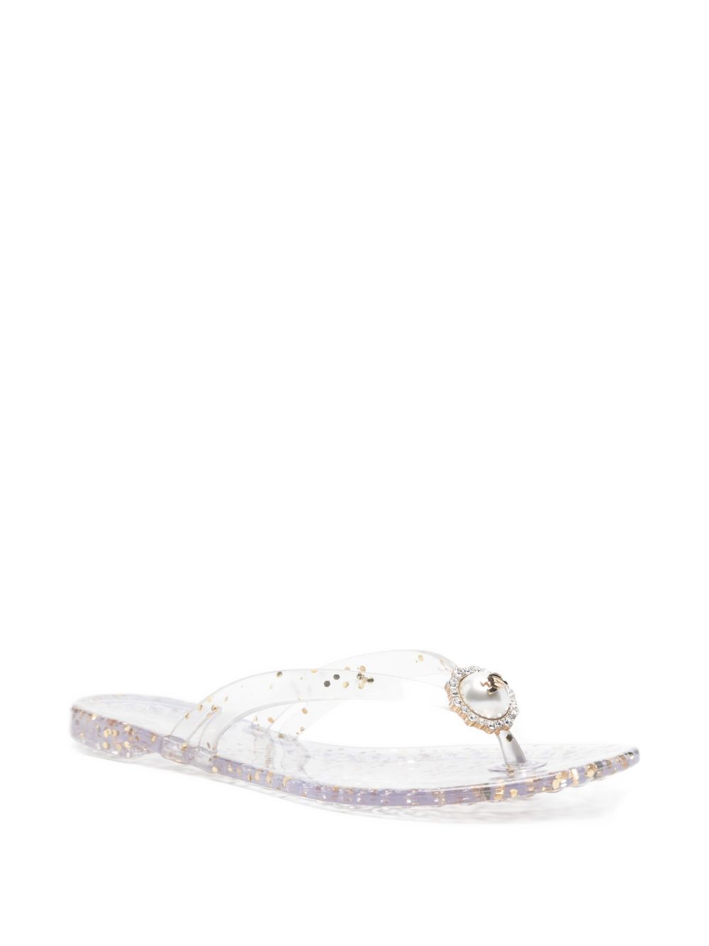 Casadei Jelly Glitter Flip Flops