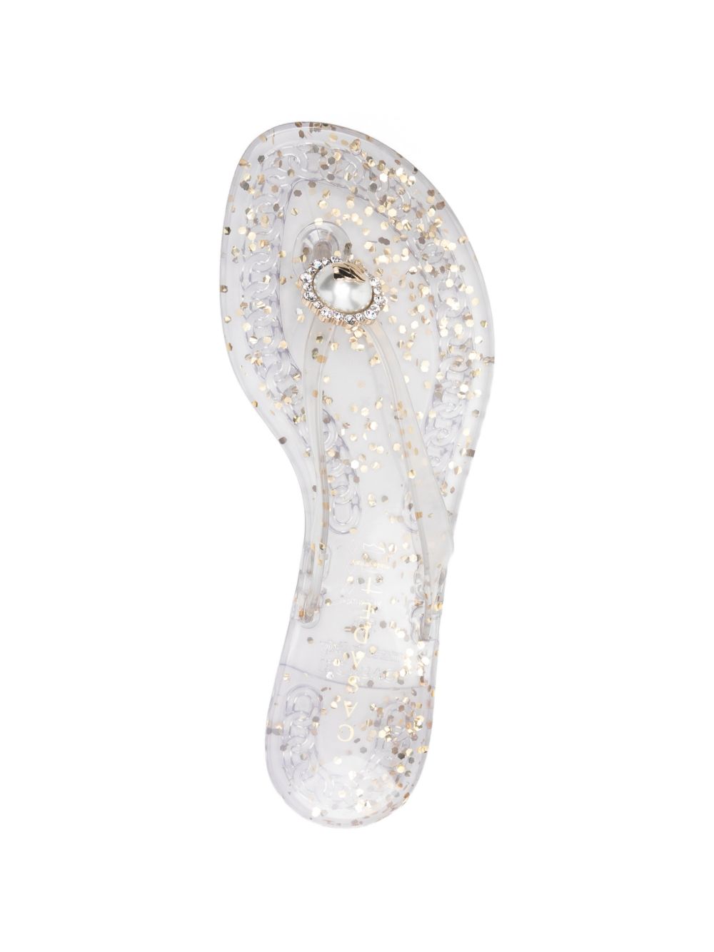 Casadei Jelly Glitter Flip Flops