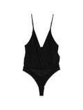 Elisabetta Franchi V-neck adjustable shoulder straps brief cut Bodysuit