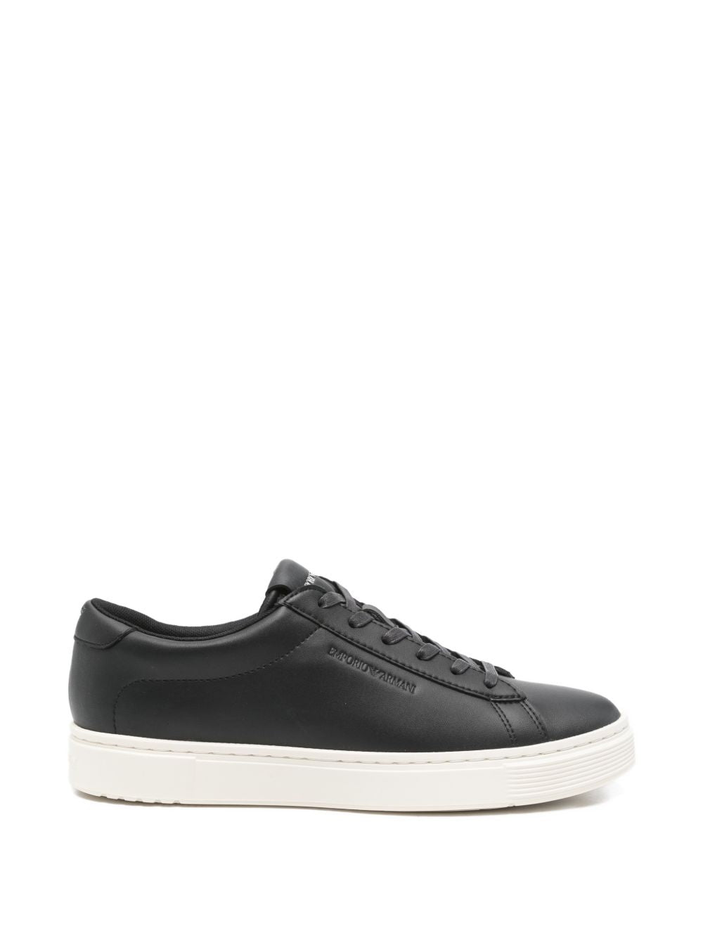 Emporio Armani leather lace-up sneakers