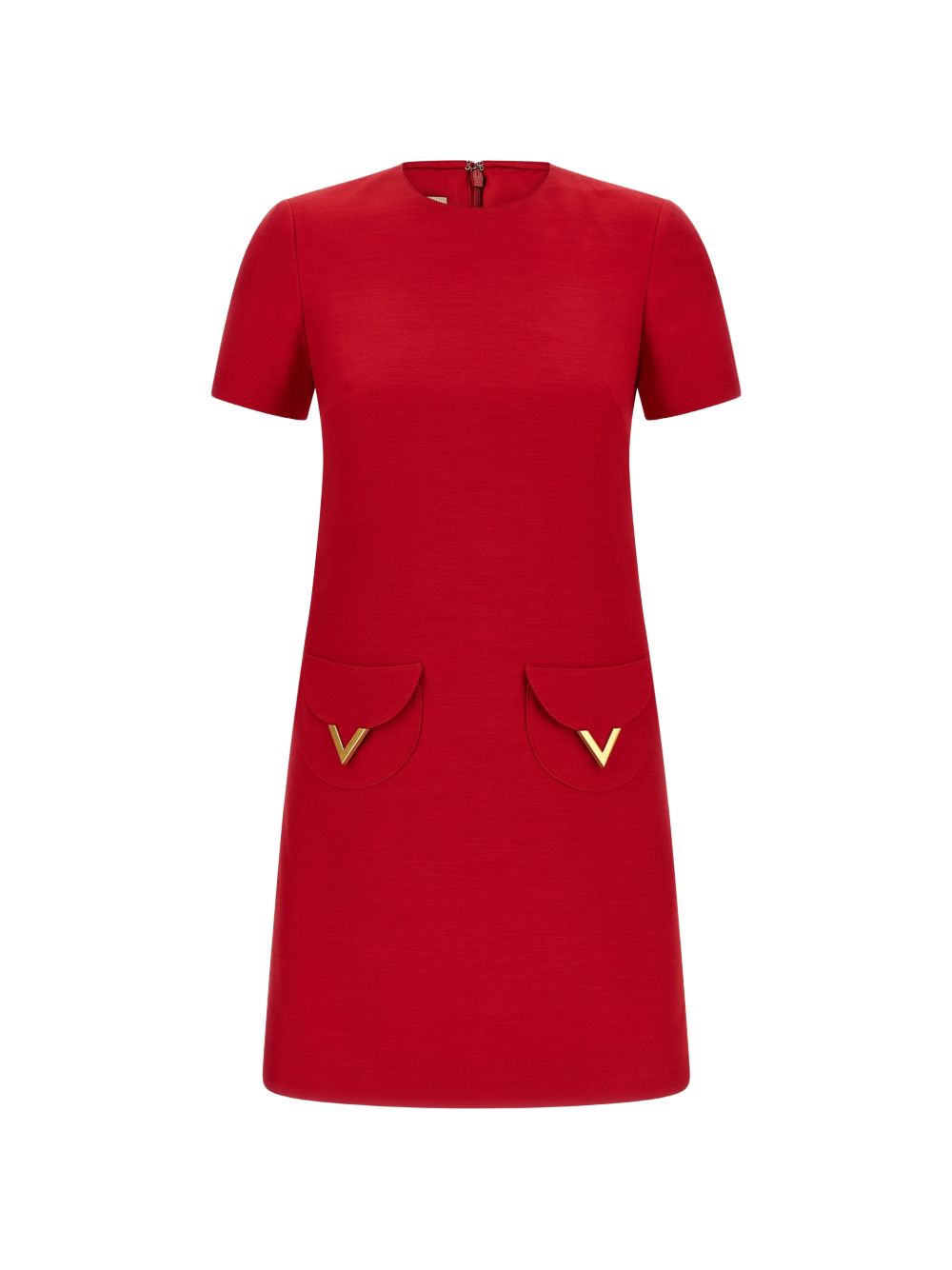 Valentino VLogo Signature wool and silk dress