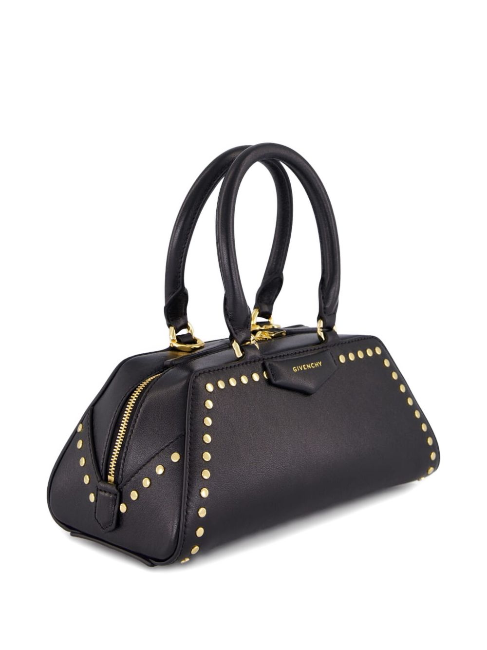 Givenchy Mini Antigona East-West Bag In Box Leather With Studs Detail